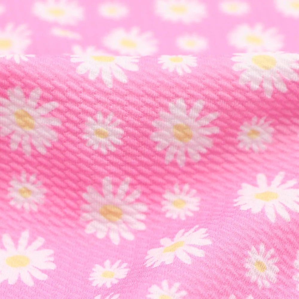 pink series flower floral printed fabric