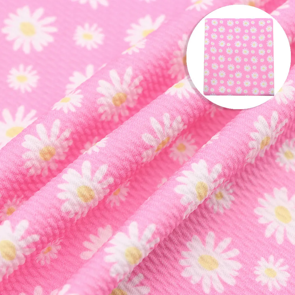 pink series flower floral printed fabric