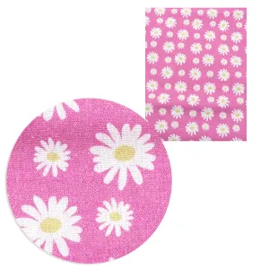 pink series flower floral printed fabric