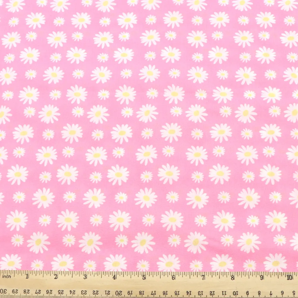 pink series flower floral printed fabric