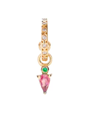 Pink Tourmaline Droplet Earring