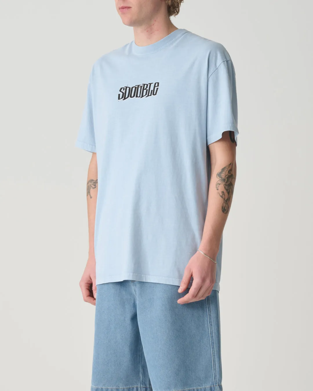 PINTAILS TEE - WASHED BLUE