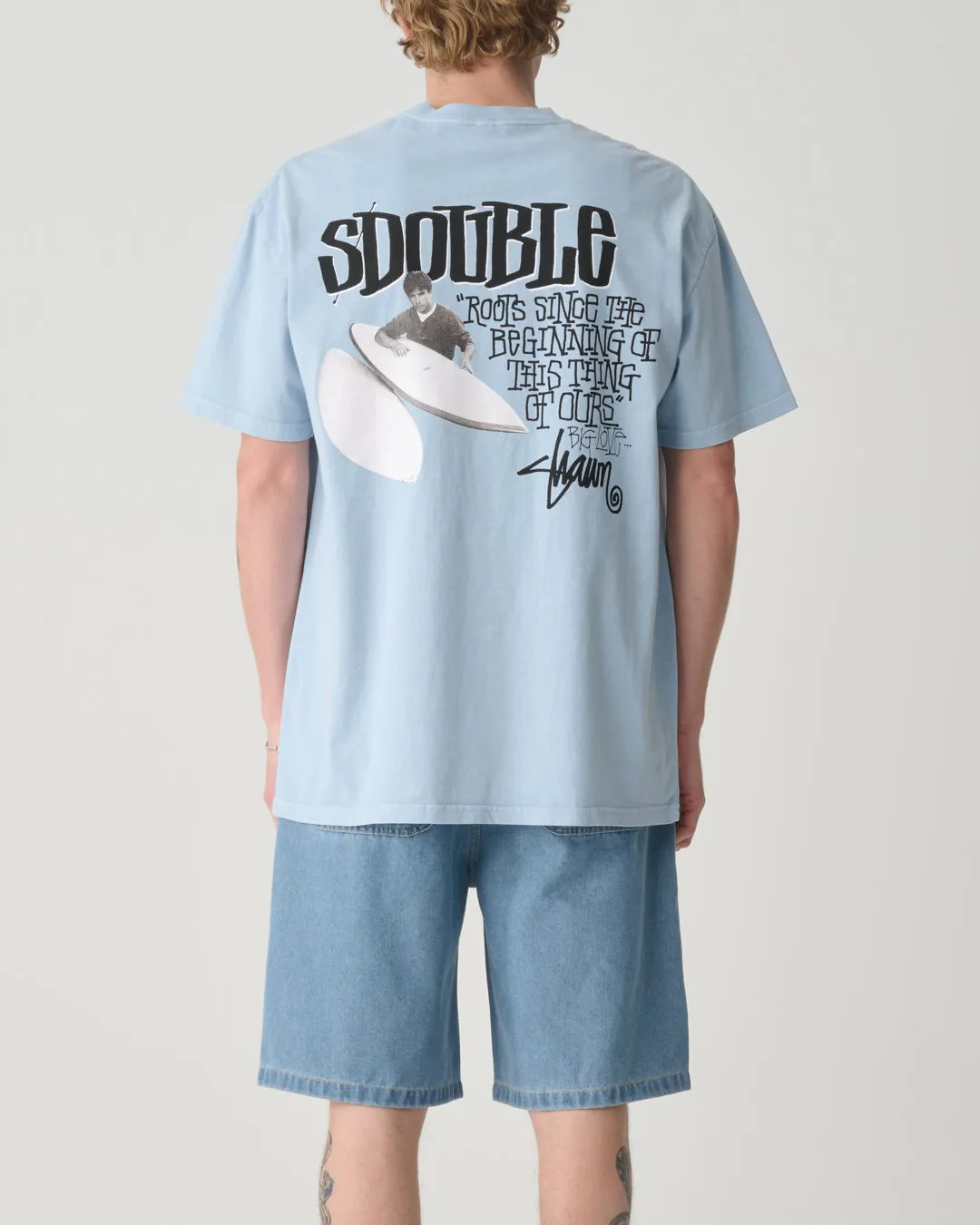 PINTAILS TEE - WASHED BLUE