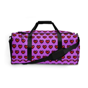 Pixel Hearts Duffle Bag