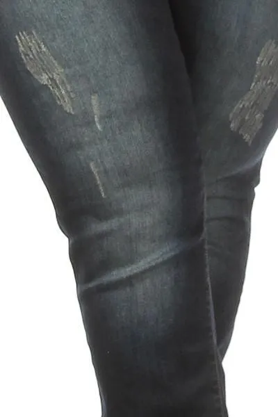 Plus Size Washed Out Denim Jeans