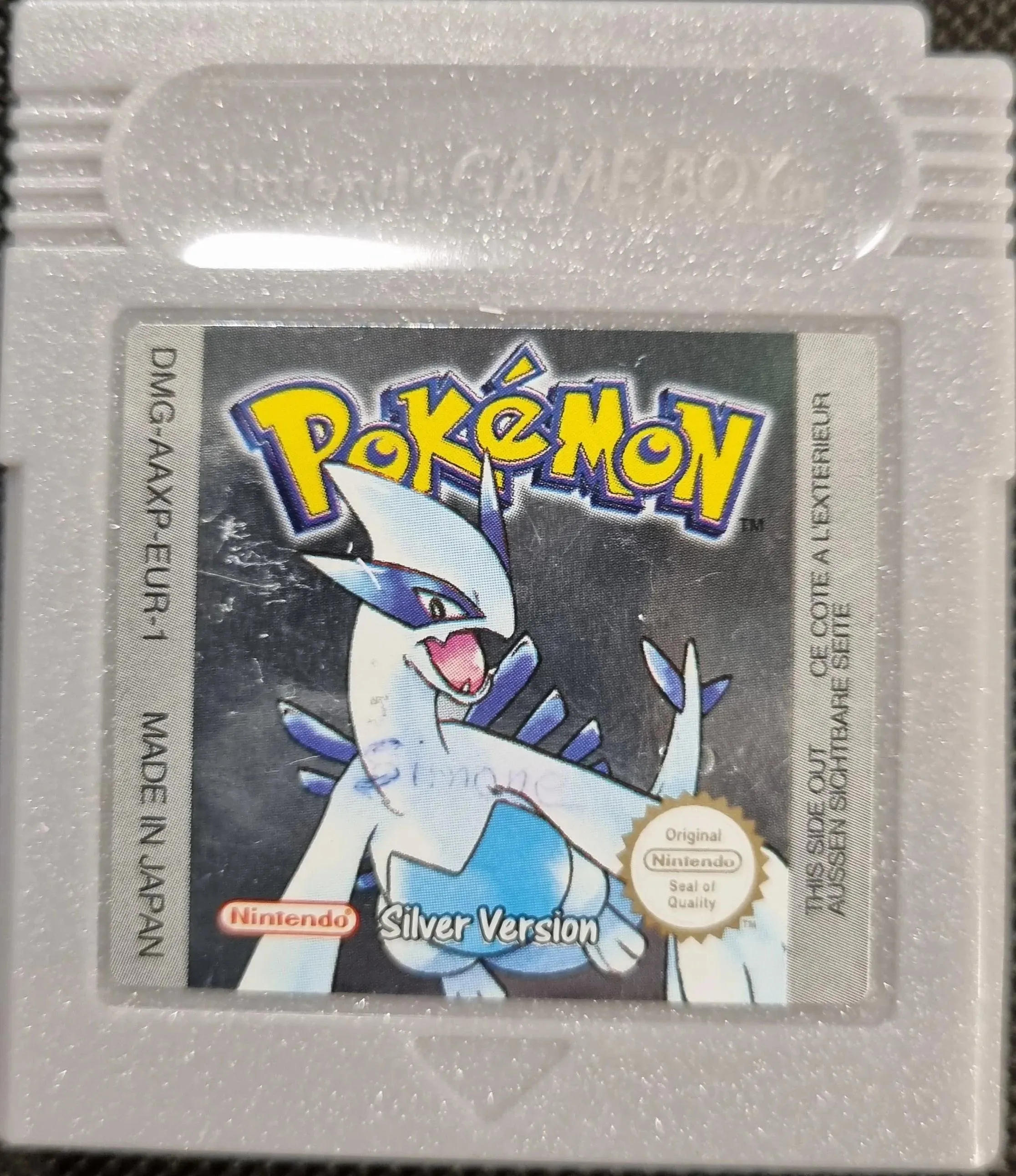Pokémon Silver (tegnet på label)
