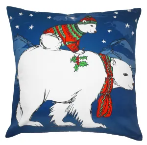 Polar Bear 20"x20" Printed Pillow