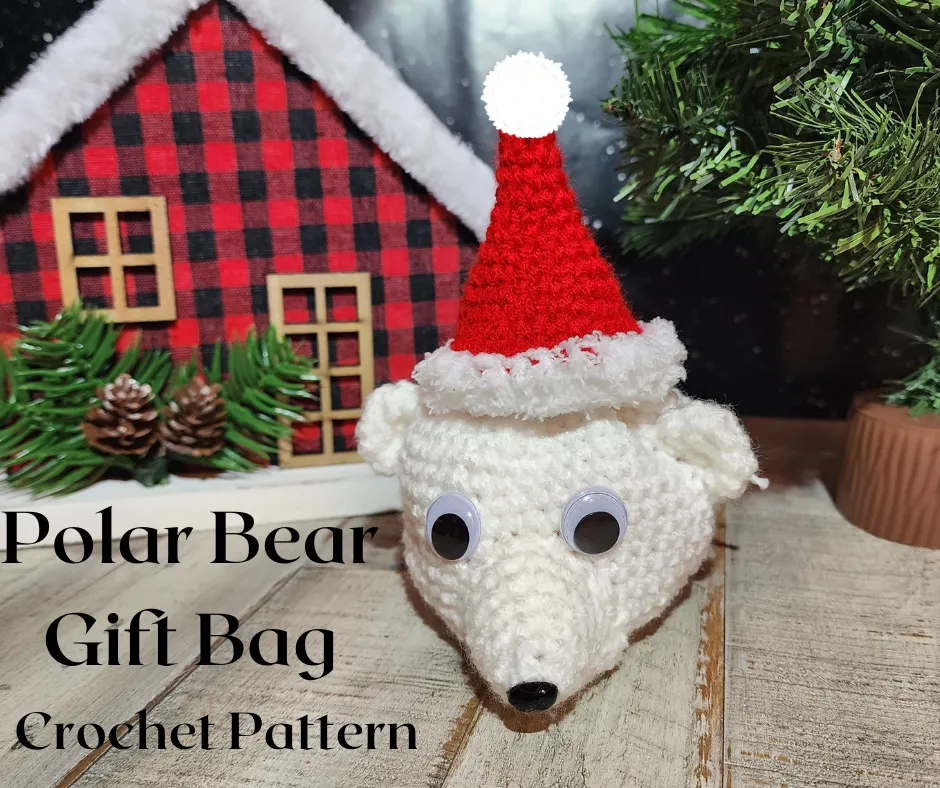Polar Bear Gift Bag Crochet Pattern