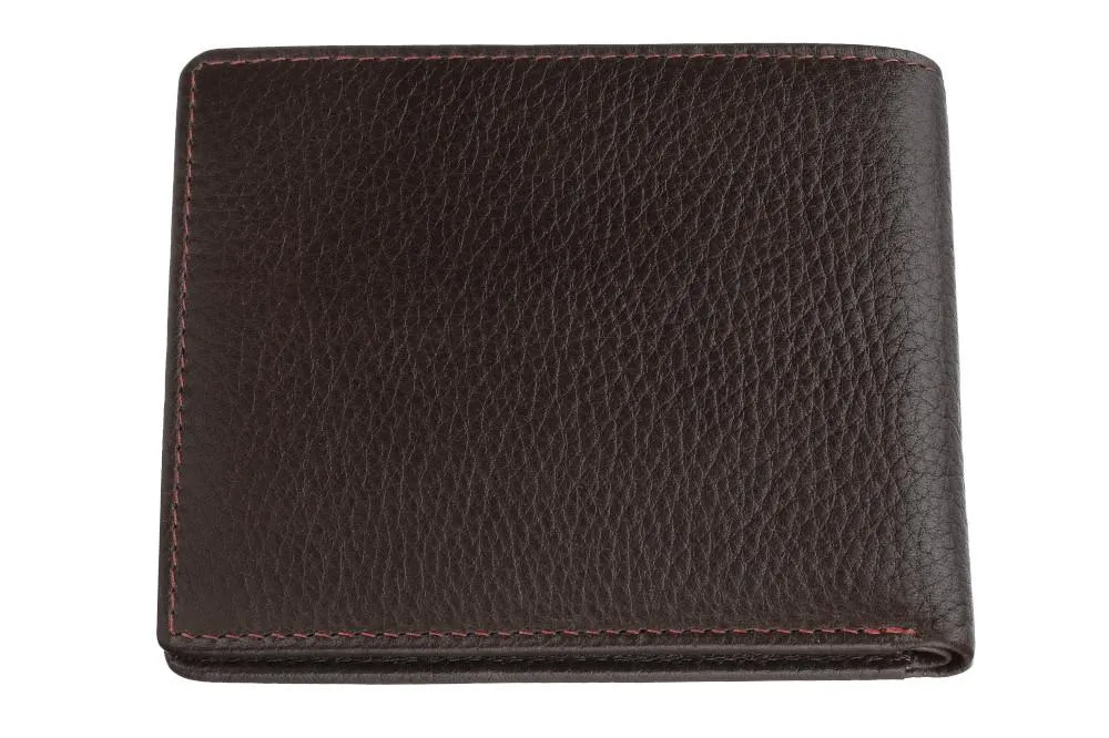 Portefeuille cartes de crédit marron