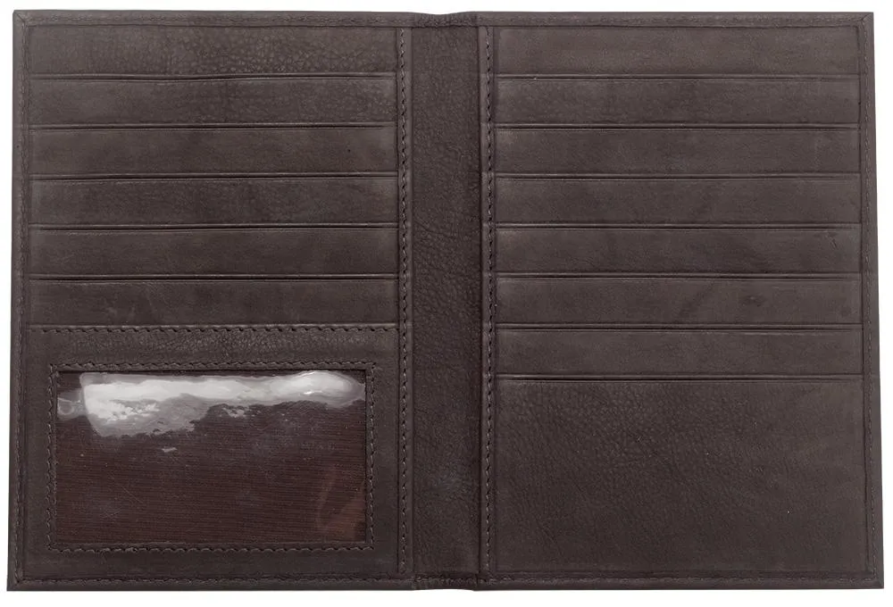 Portefeuille à cartes de crédit marron