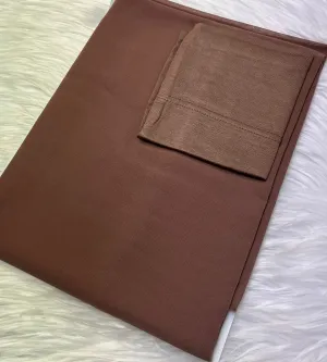Premium Chiffon & Tube set - Brown