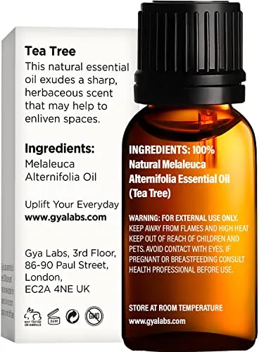 Pure Australian Tea Tree Oil for Skin, Hair, Face & Toenails