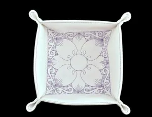 Purple floral dice tray