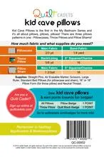 Quilt Cadets: Kid Cave Pillow Pattern by Latifah Saafir