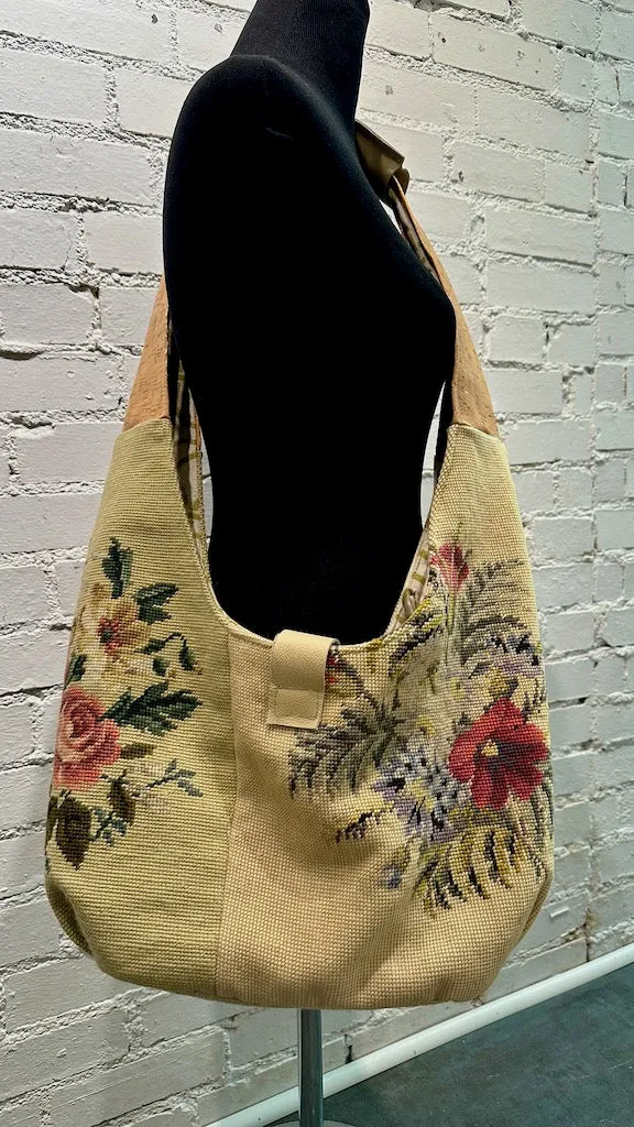 "BELLA FLORAL"  Vintage Crossbody Handbag