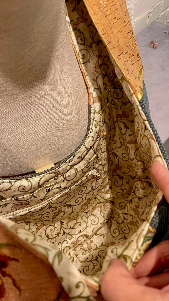 "FALL HARVEST"  Vintage Crossbody Handbag