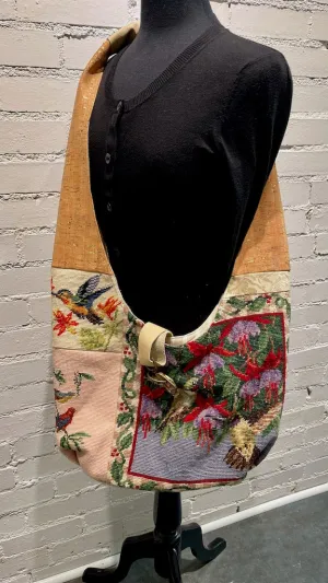 "HUMMINGBIRDS"  Vintage Crossbody Handbag