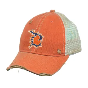 "Michigan D" Distressed Hat