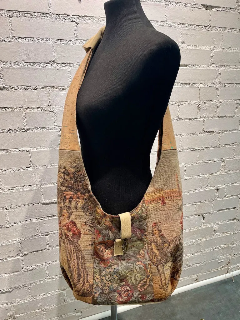 "Scenes of Venice" Vintage Crossbody Handbag