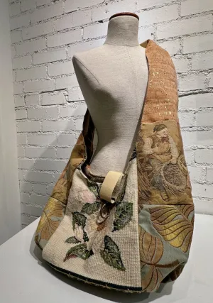 "SUGAR MAGNOLIA"  Vintage Crossbody Handbag