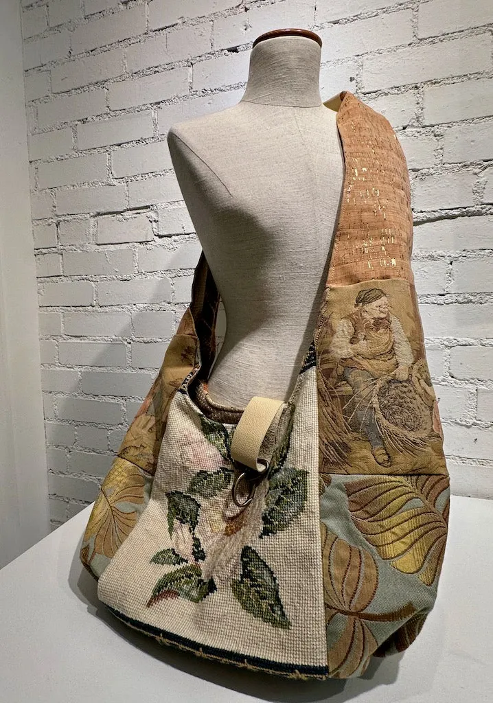 "SUGAR MAGNOLIA"  Vintage Crossbody Handbag
