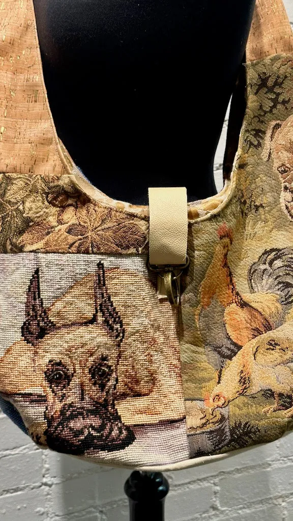 "THE DOGS HAVE IT"  Vintage Crossbody Handbag