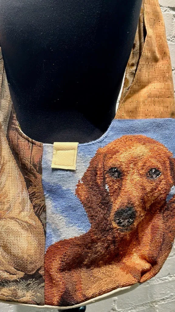 "THE DOGS HAVE IT"  Vintage Crossbody Handbag
