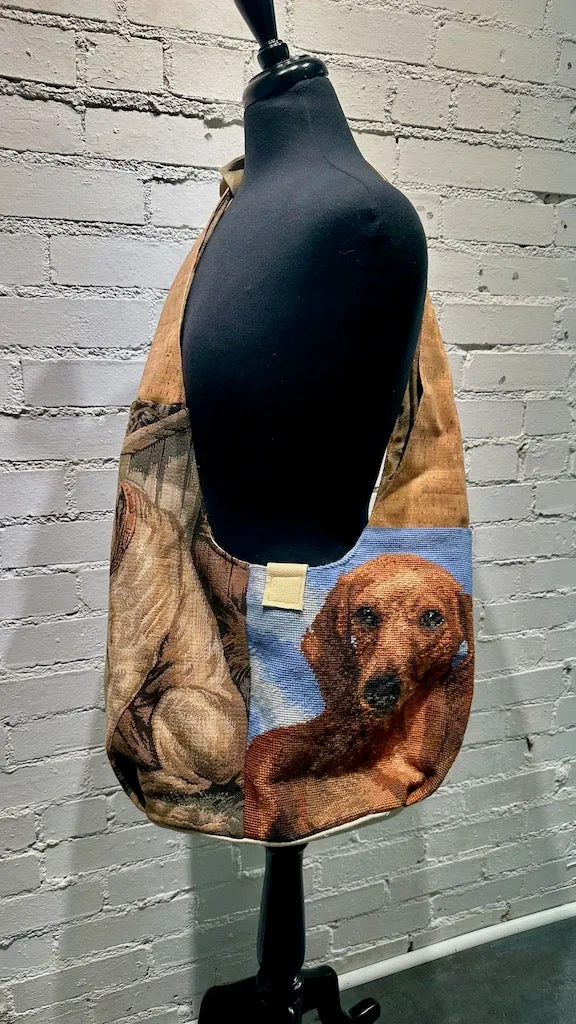 "THE DOGS HAVE IT"  Vintage Crossbody Handbag
