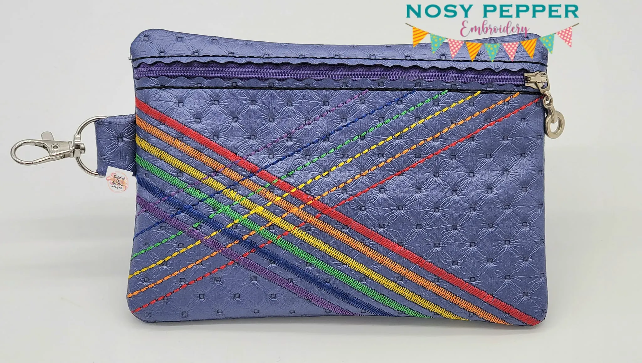 Rainbow weave ITH Bag (5 sizes available) machine embroidery design DIGITAL DOWNLOAD