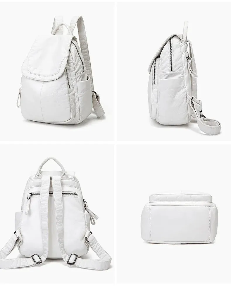 Rebeca® | Washed leather backpack