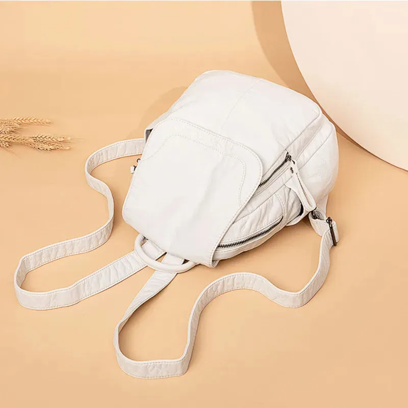 Rebeca® | Washed leather backpack