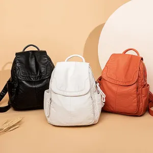 Rebeca® | Washed leather backpack