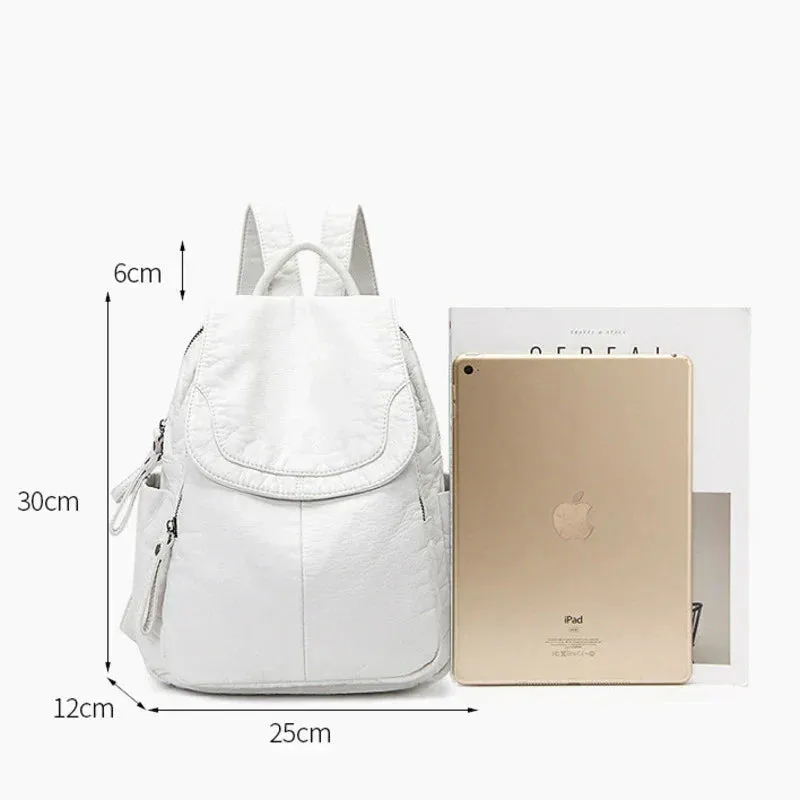 Rebeca® | Washed leather backpack