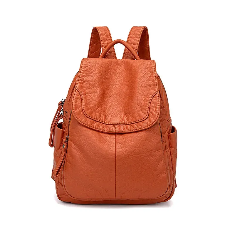 Rebeca® | Washed leather backpack