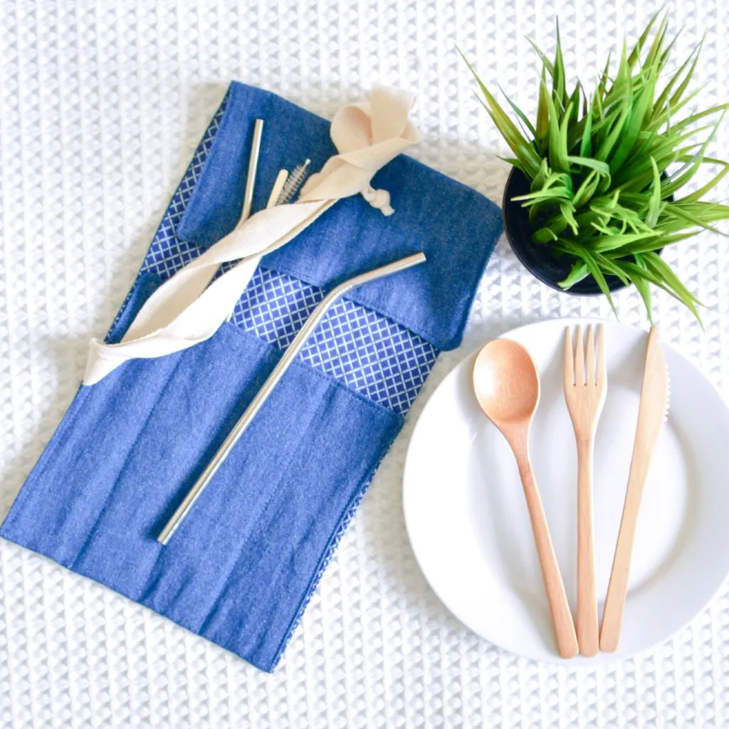 Reclaimed Cloth Multi-utensil Wrap