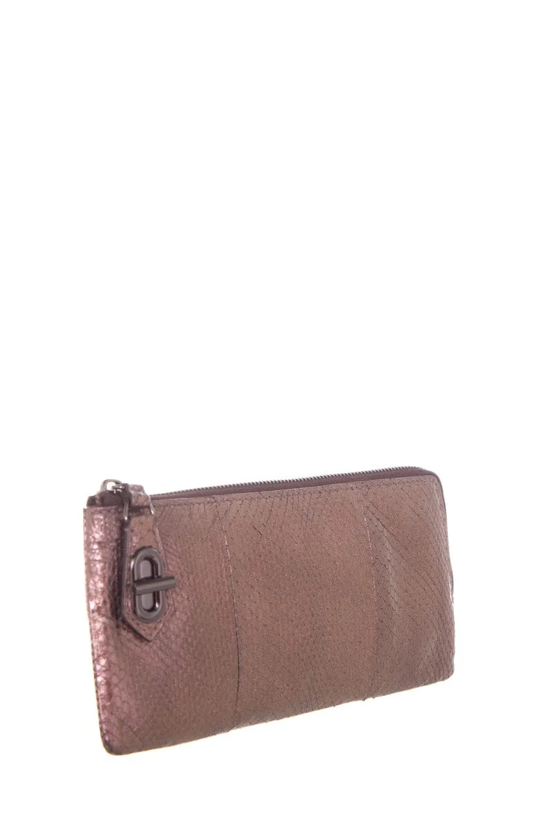 Reed Krakoff Bronze Python Wallet