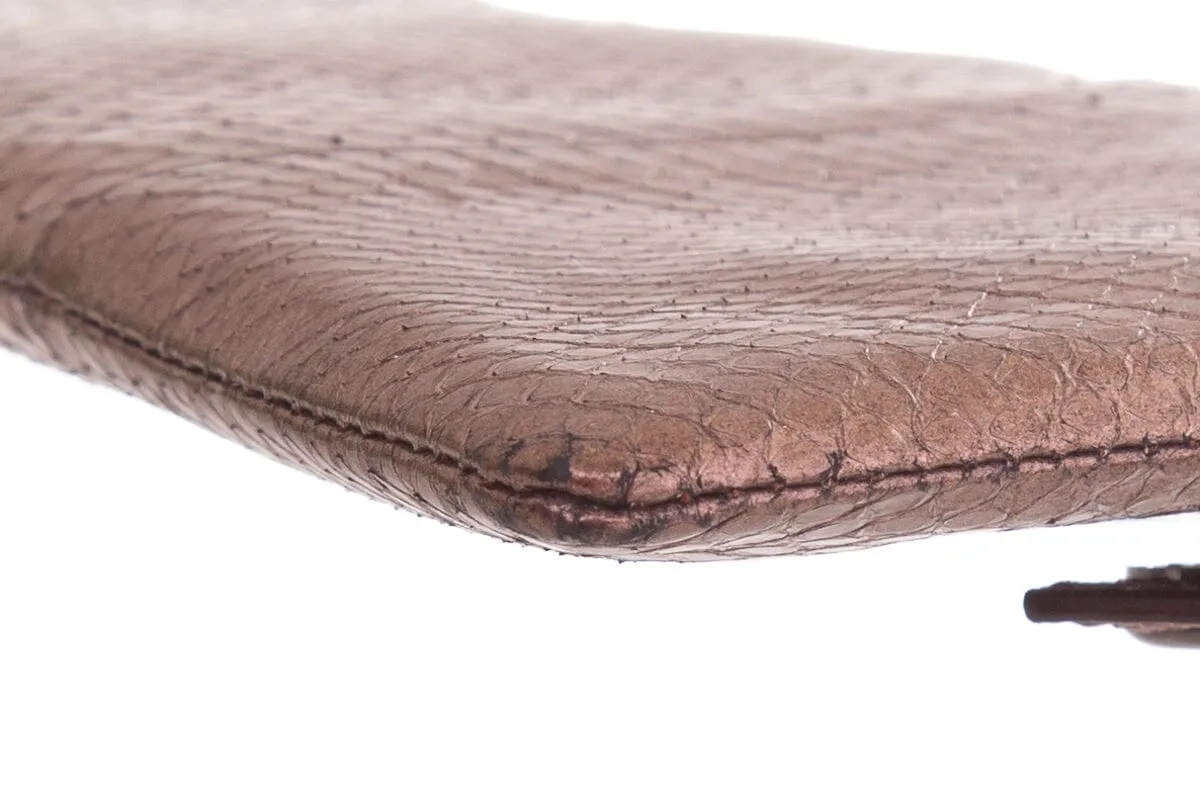 Reed Krakoff Bronze Python Wallet