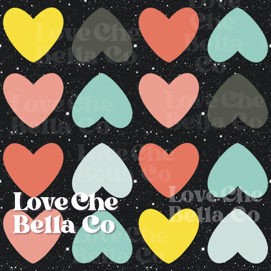 Repeating hearts - Seamless File
