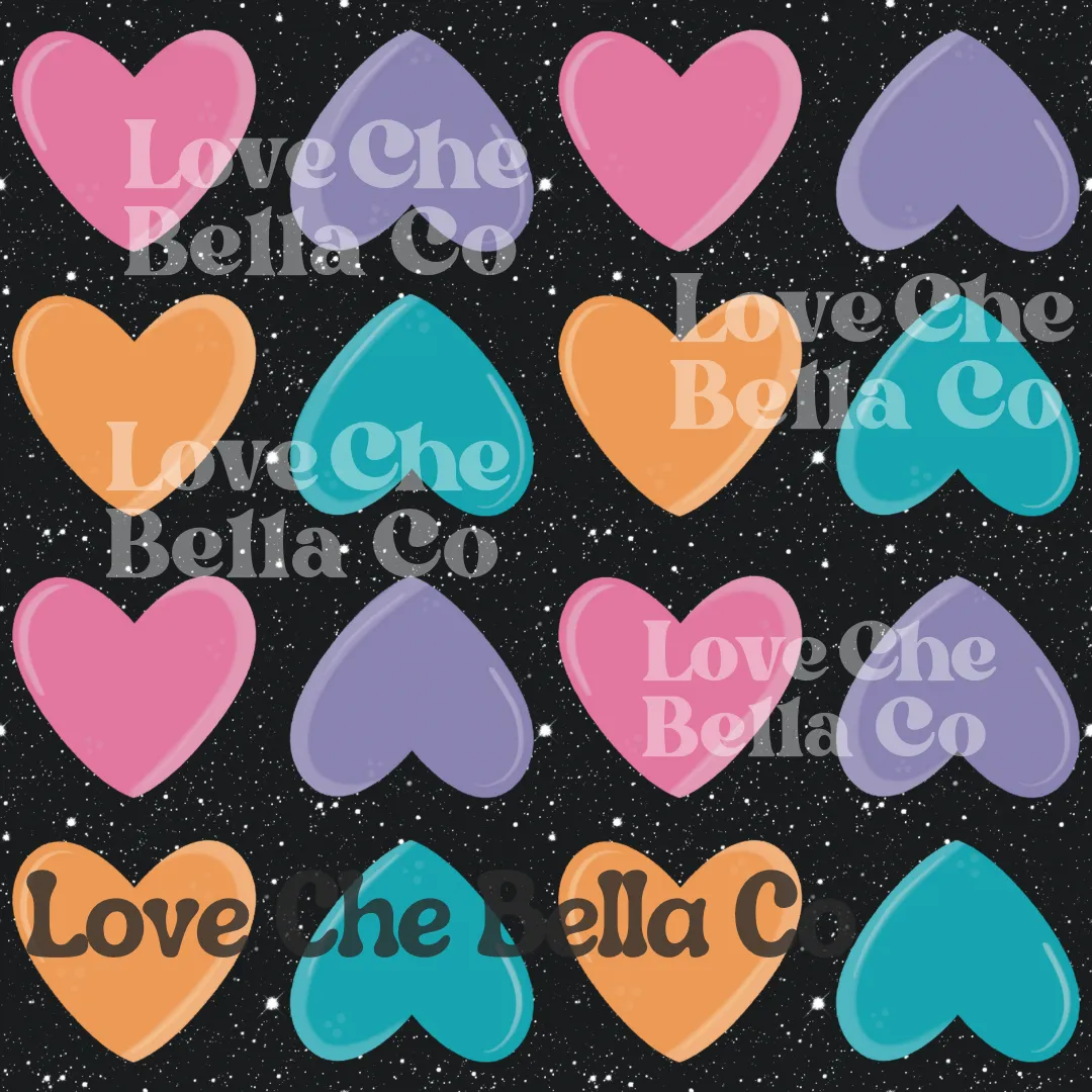 Repeating hearts - Seamless File