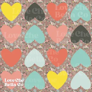 Repeating hearts - Seamless File