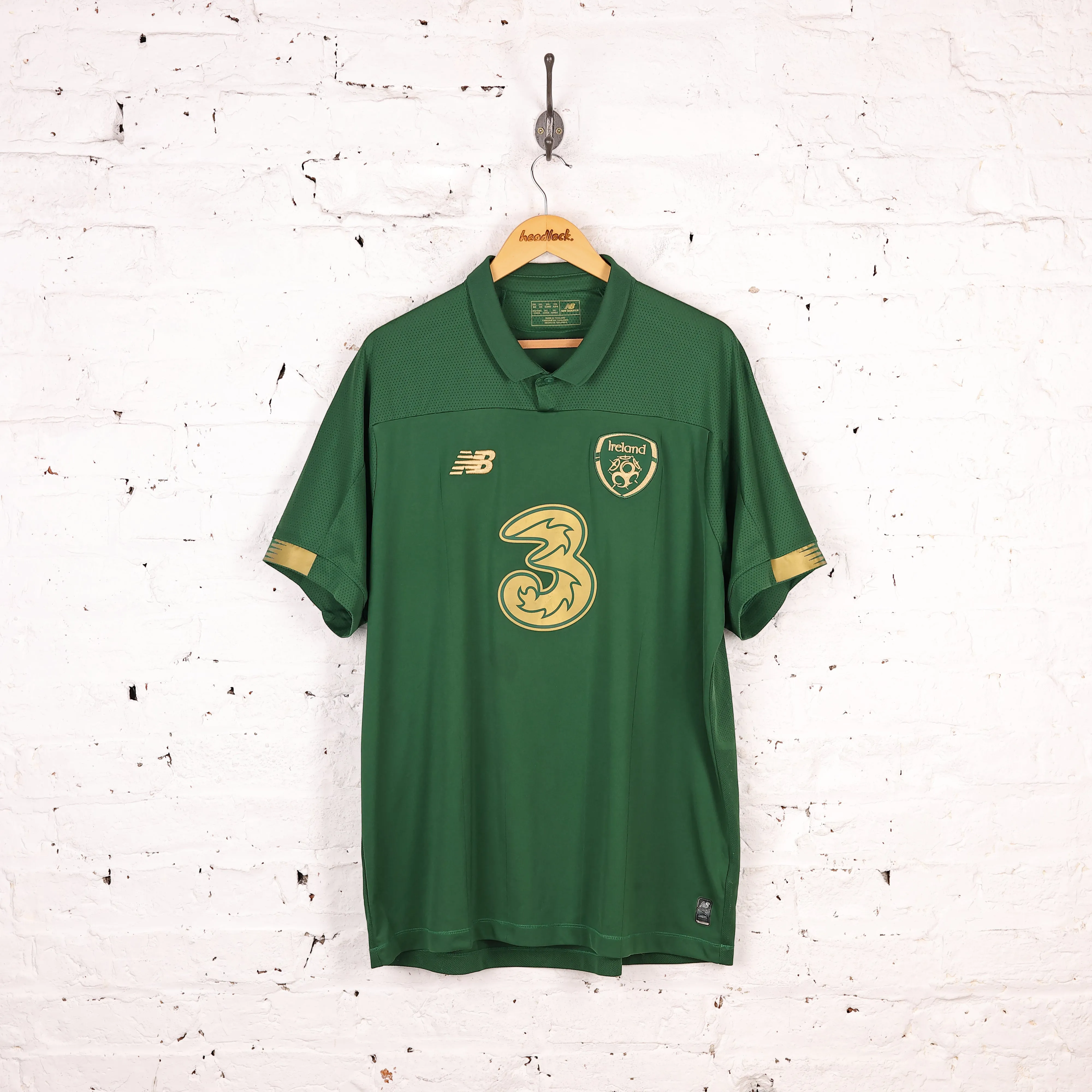 Republic of Ireland 2019 New Balance Home Football Shirt - Green - XXL