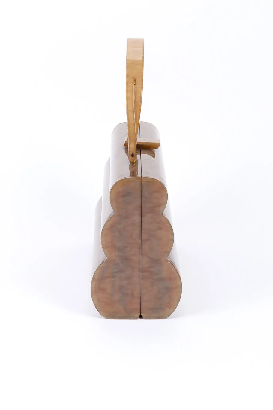 Ribbed Pearlescent Lucite Case Bag