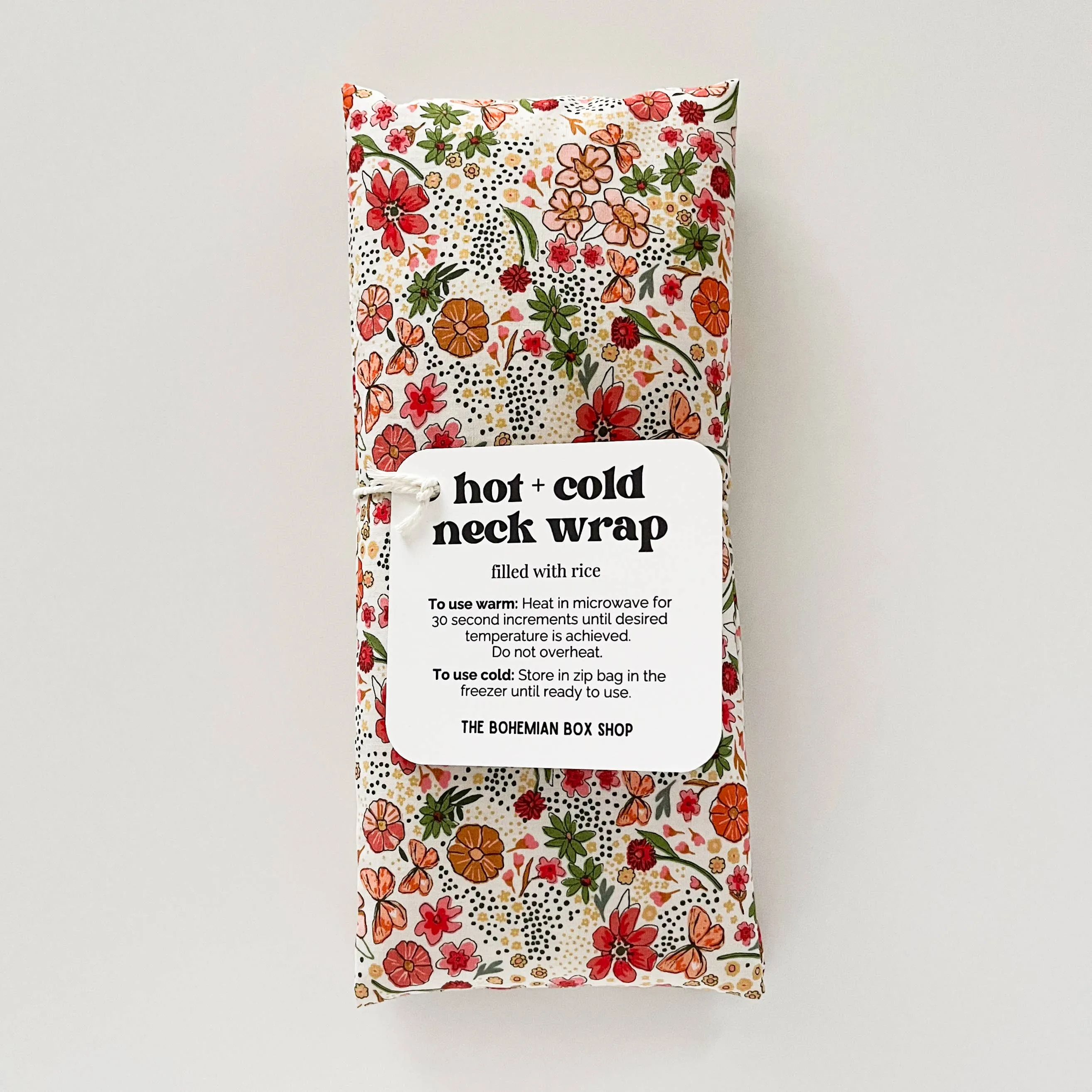 Rice Neck Wrap | Floral Abundance Shine Pattern