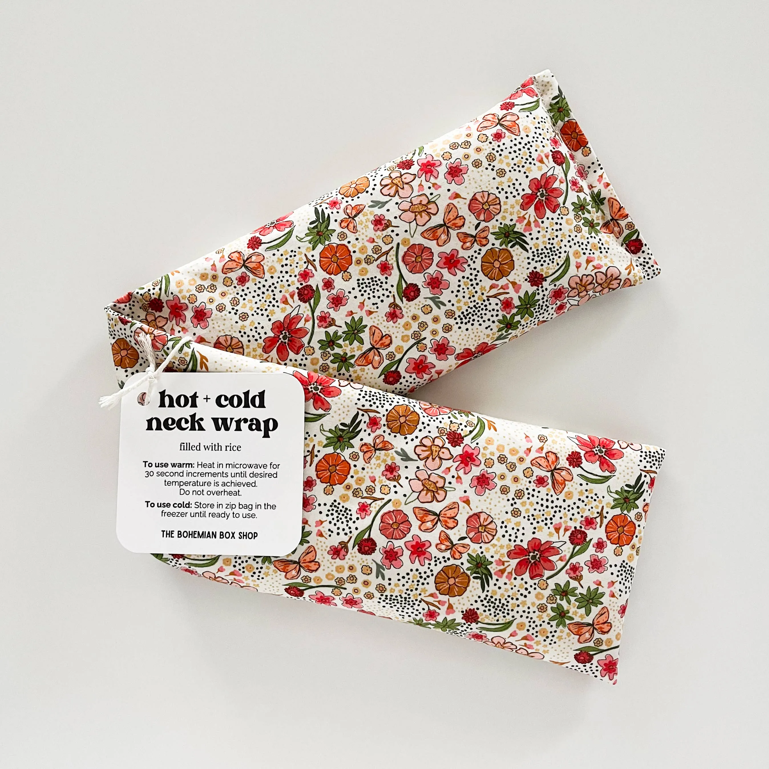 Rice Neck Wrap | Floral Abundance Shine Pattern