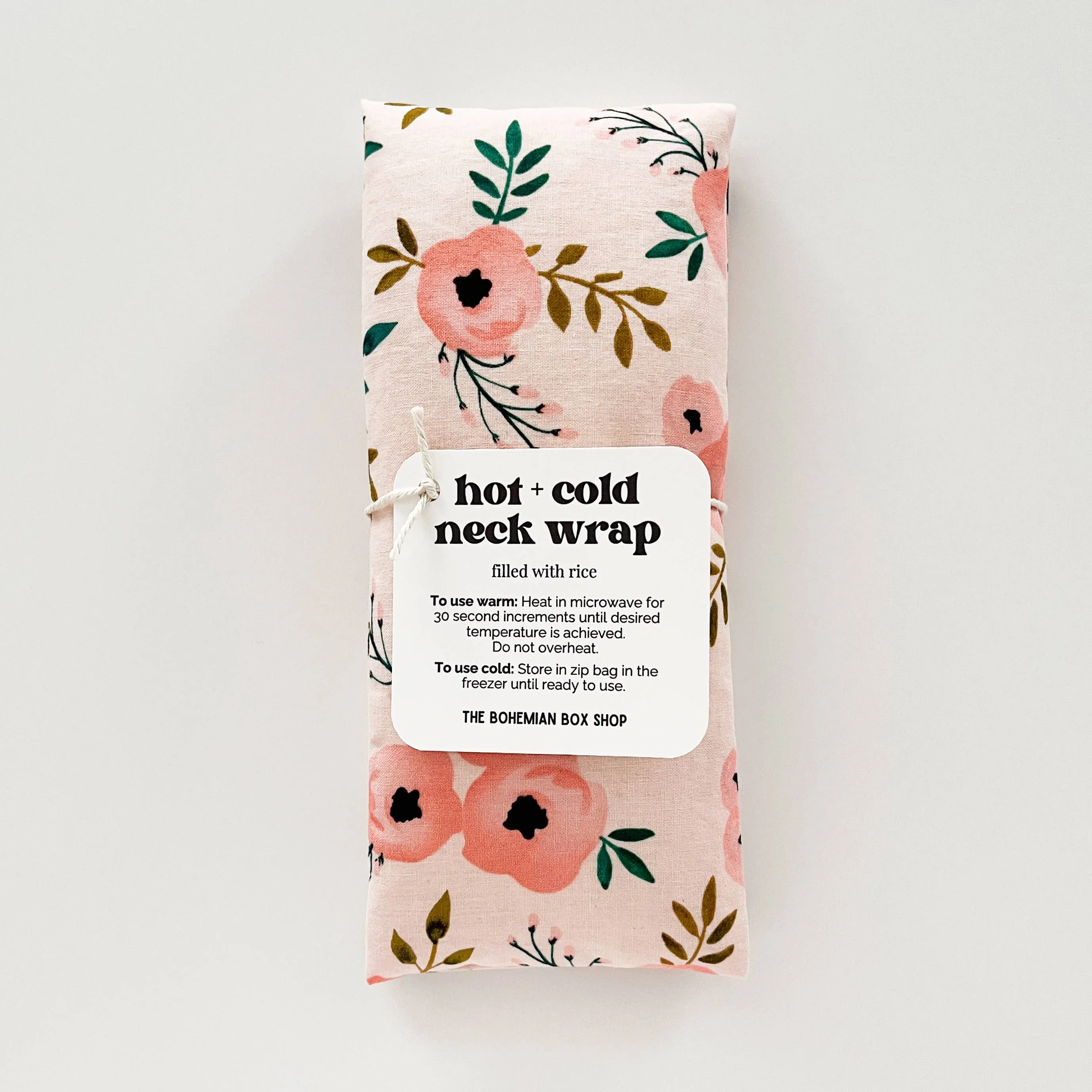 Rice Neck Wrap | Watercolor Blush Pattern