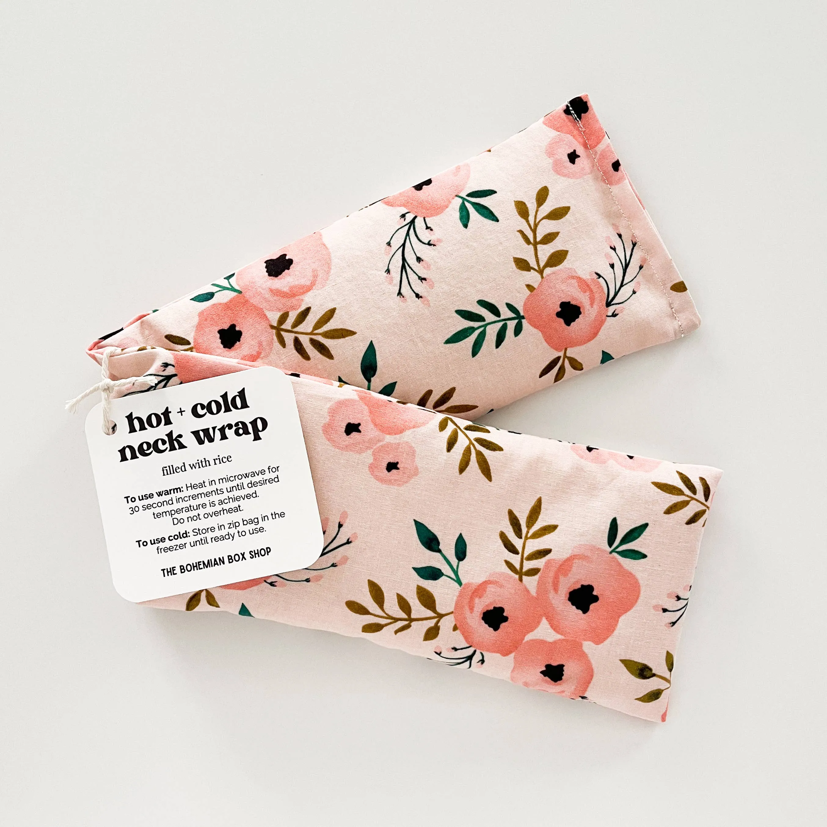 Rice Neck Wrap | Watercolor Blush Pattern
