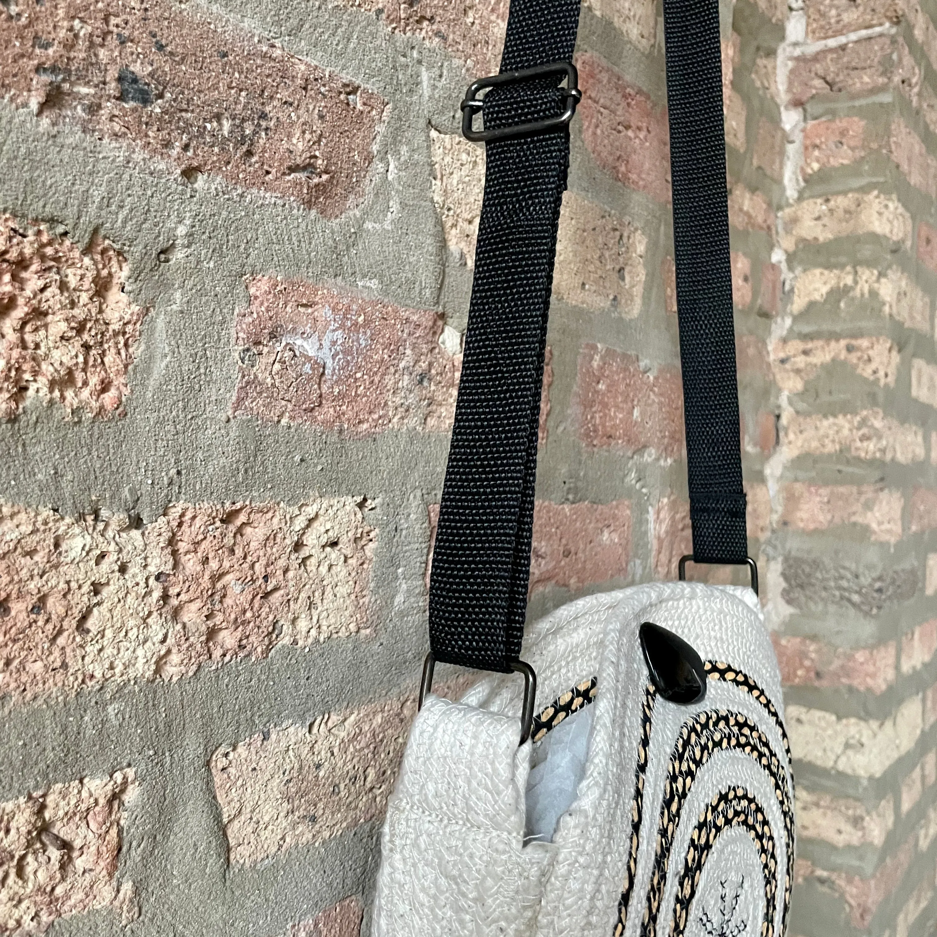 Rope Purse with Black Accents