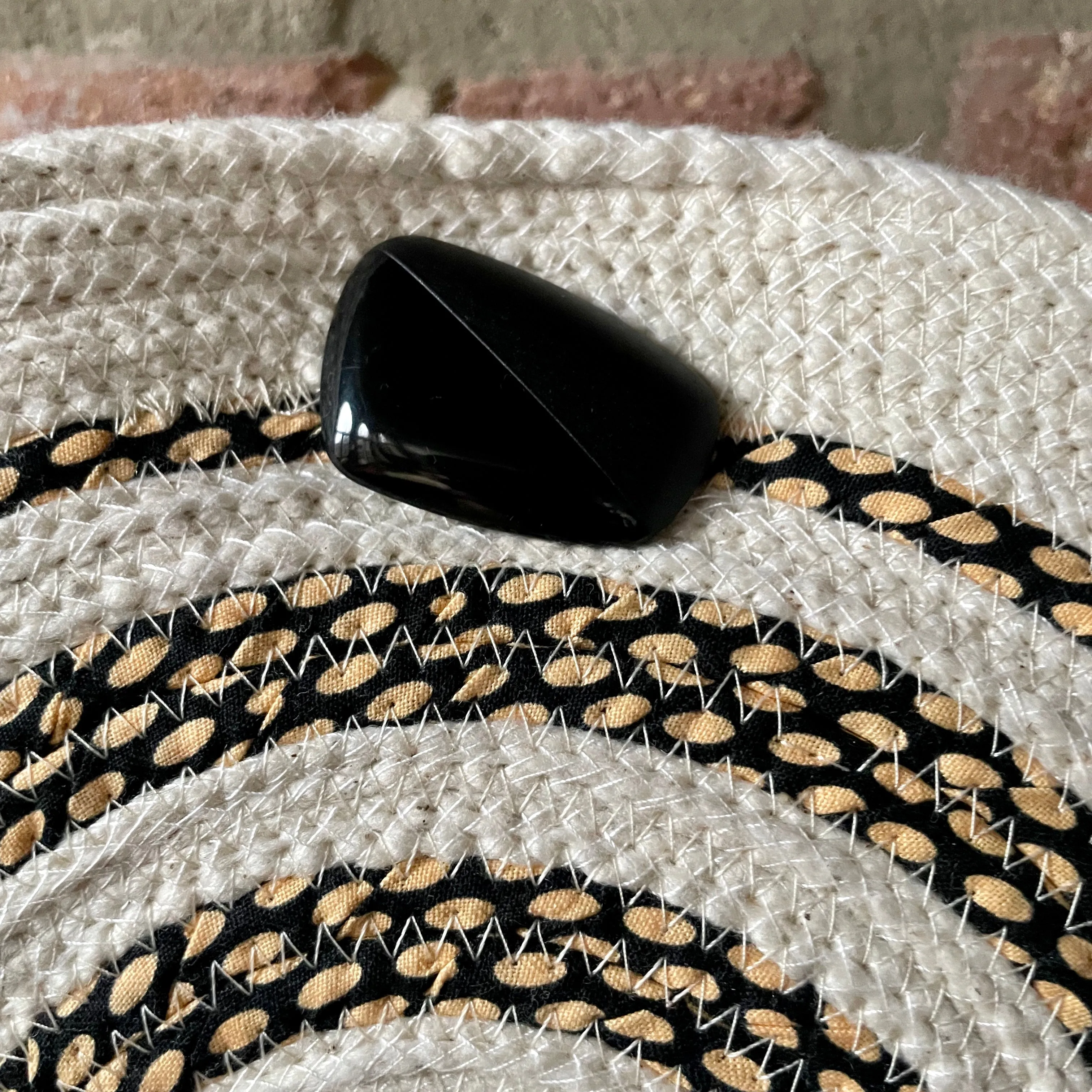 Rope Purse with Black Accents