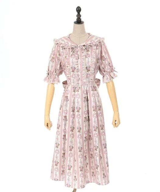 Rosy Bear Pattern Dress