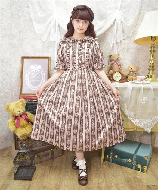 Rosy Bear Pattern Dress